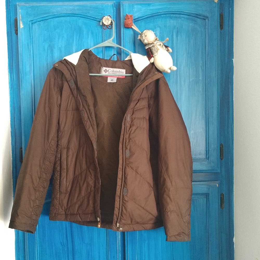 Columbia down coat.